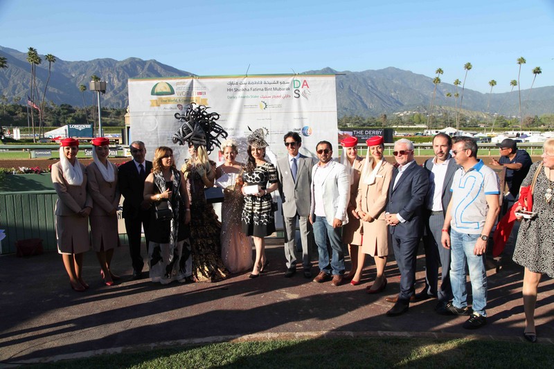 Racing day at Santa Anita Park